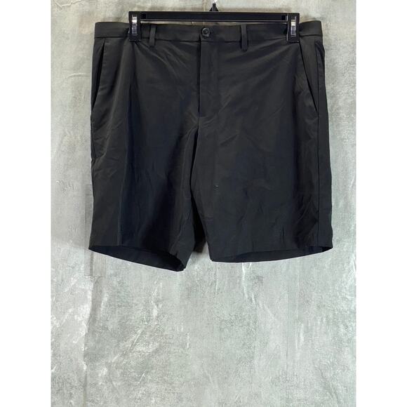 PERRY ELLIS PORTFOLIO Men's Black Solid Regular-Fit Stretch Tech Short SZ 36 - Picture 1 of 10
